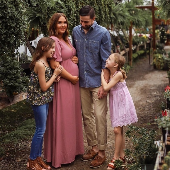 Pinkblush Dusty Rose Maxi Dress - Picture 5 of 7